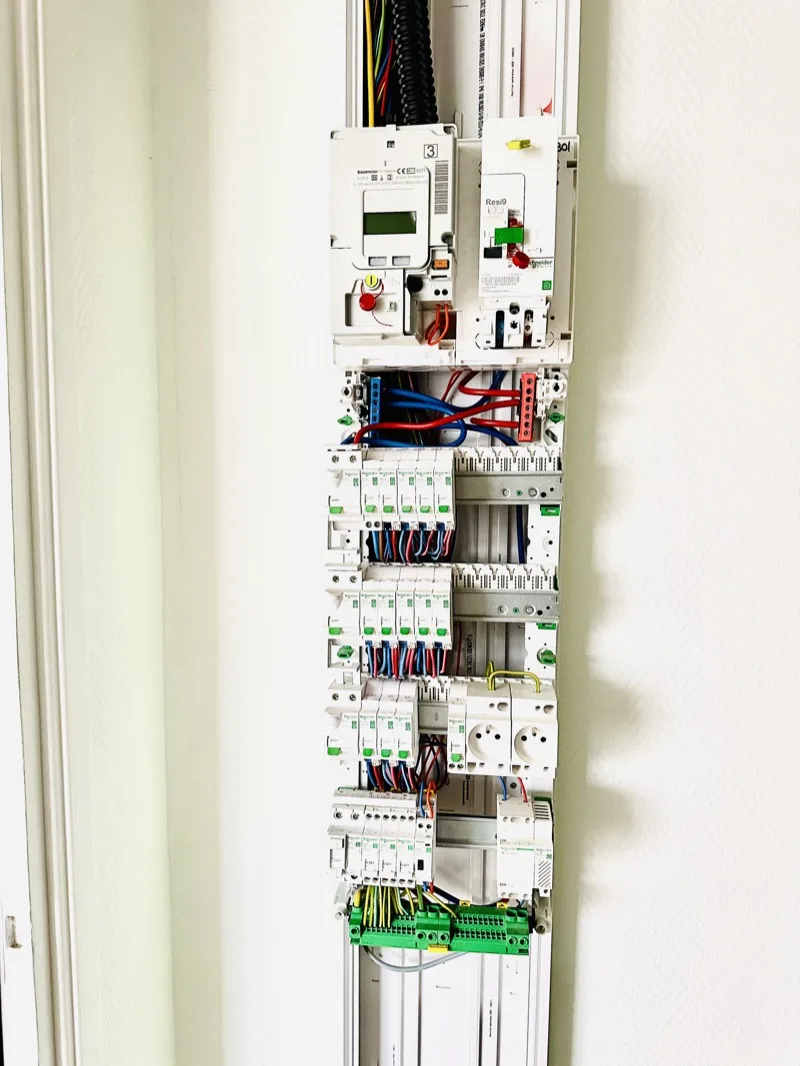 Tableau électrique neuf après rénovation — Lorient