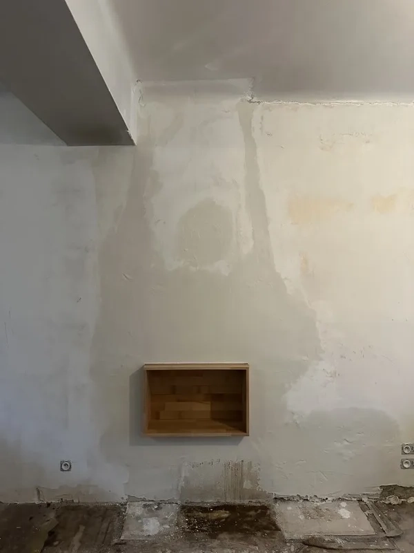 Cheminée rénovée après travaux — Lorient